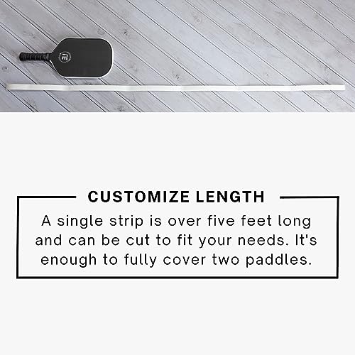 Pickleball Paddle Edge Guard Tape | Perfect Fit Pickle Ball Paddle Edge Protection Tape | No Wrinkling | White | Standard Width