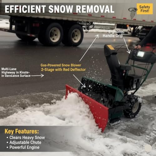 Throwerblade Snowplow Kit with (Blade, and Hardware Included) – Heavy-Duty Snow Plow Blade - Quick & Efficient Snow Removal - Snow Plow Attachment for Snowblowers- 22 to 32-inch 2-Stage and 3 Stage
