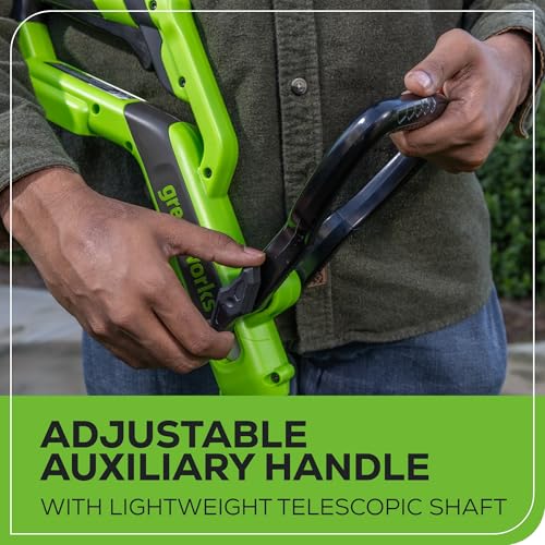 Greenworks 24V Cordless String Trimmer/Edger (Gen 2), 12" Cutting Width, Ultra-Light 6 lbs Design, with 2.0Ah Battery & Charger Included