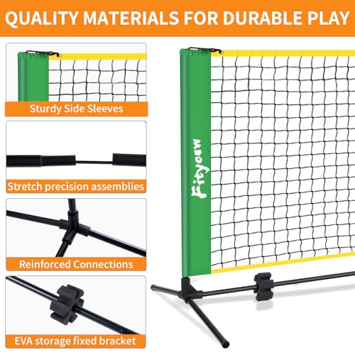 FITYCSW 6FT Small Mini Pickleball Net Portable Outdoor Driveway Net，Pickleball Dink Net for Training for Indoor and Outdoor (No Racket)