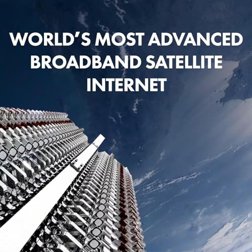 Starlink Gen 3 Standard Kit – Satellite Dish with Wi-Fi 6 Router – High-Speed, Low-Latency Internet for Rural Areas, Remote Homes, and Residential Use