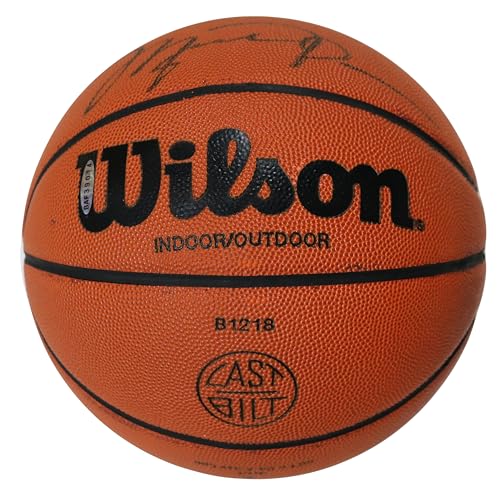 Michael Jordan Bulls Signed Autographed Wilson Basketball Upper Deck Sticker and Beckett Letter COA