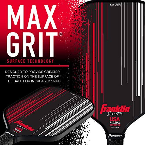 Franklin Sports Pro Pickleball Paddle - Pro Player Series Signature 13MM Pickleball Paddle with MaxGrit Technology