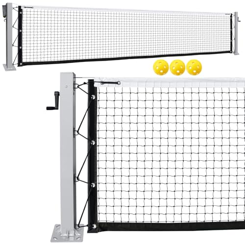 VANCL Aluminum Surface Mount Pickleball Net Heavy-Duty Rust-Proof Alum ...