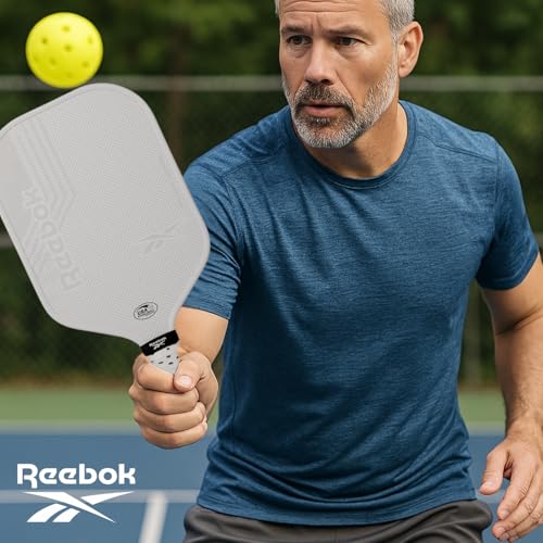 Reebok - Pro Geo Elongated Paddle, Premium Construction with Stylish Design, White