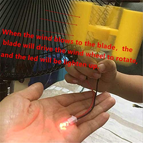 Mini Vertical Type Wind Turbine Generator Model for Teaching Physical Power Generation Principle and DIY Science Education Experiment 2PCS