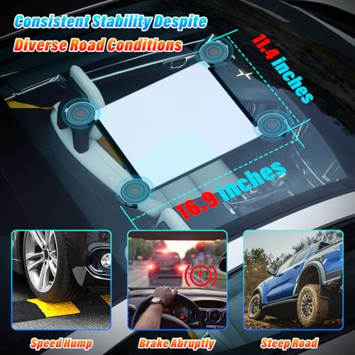 Starlink Mini Car Suction Cup Mount, Starlink Mini Accessories Secure Mounting Kit for Car Windows & Sunroofs, Strong Suction for Stable Satellite Signal on RVs, Boats, Road Trips 2 Replaceable Cups