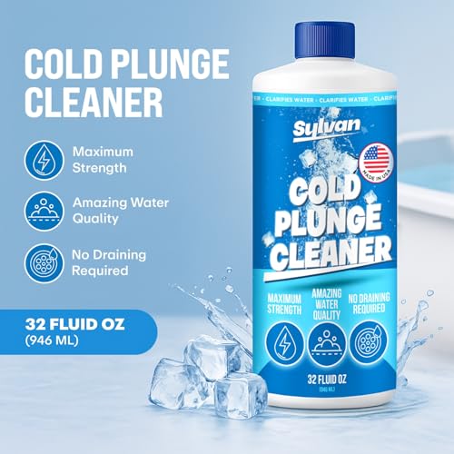 Sylvan Cold Plunge Cleaner | 32 Oz | 50+ Uses | Made in USA | Ice Bath Cleaner | Refines & Refreshes Your Ice Tub