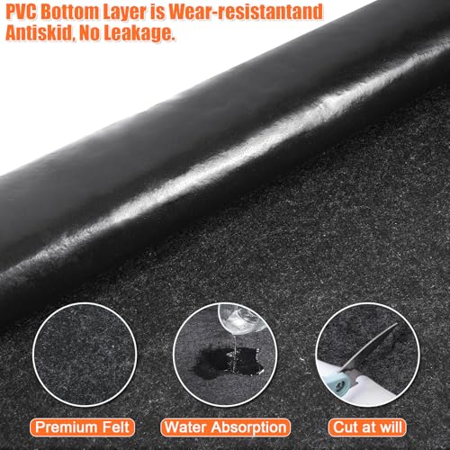 Foandbevi [3MM Thickened] 90 Inch Hot Tub Pad Inflatable Hot Tub Mat, Slip-Proof Backing, Absorbent Spa Pool Ground Base Flooring Protector Mat for Protect Outdoor Tub Pool from Wear
