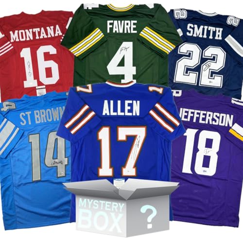 Random Autographed/Signed Football Jersey Mystery Box with PSA JSA or Beckett COA