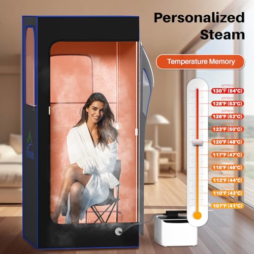 TOREAD 2025 Portable Steam Sauna for Home, Personal Full Body Sauna Tent with 1000W Steamer, Foldable Home Spa Sauna for Relaxation, Gym, Yoga(Oxford Fabric, Easy Setup, Compact Design)