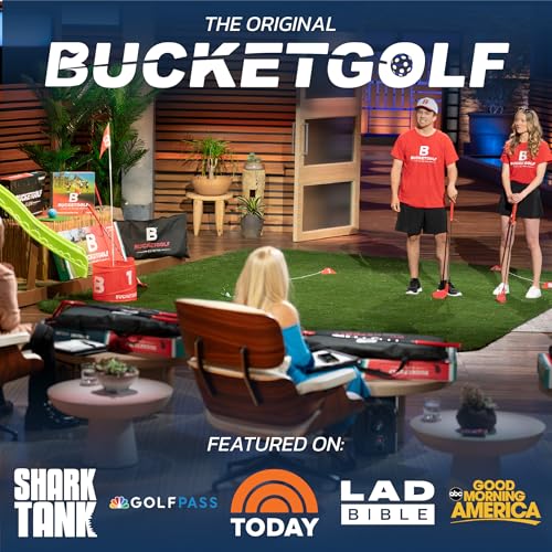 BucketGolf Club - Backyard Outdoor Golf Club with Oversize Club Head to Play BucketGolf, Hit Plastic Or Foam Golf Balls in Grass, Parks, Yards (Right, Adult (13+))