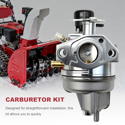 GMAPATS 16100-Z0J-H03 Carburetor Kit for Honda HS520 HS720 Snow Blowers Replace 16100-Z1A-H01 16100-ZL8-H02 With Spark Plug and Fuel Filter