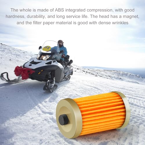 Snwoygr 10 PCS Gas Inline Fuel Filters with Magnet for Kawasaki, Kohler, John Deere, Lawn Mower, Small Engine, Third Generation Universal Replacement Fuel Filter for 1/4 IN and 5/16 IN