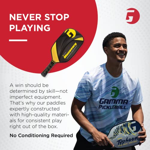 GAMMA Sports Conqueror Pickleball Paddle, Graphite Composite Surface and Honeycomb Grip, Discovery