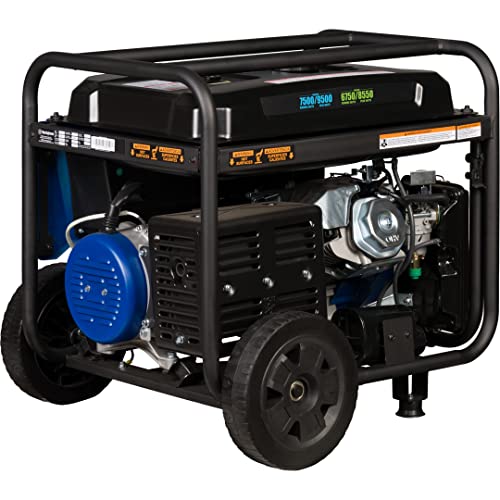 Westinghouse 9500 Peak Watt Dual Fuel Home Backup Portable Generator, Electric Start, Transfer Switch Ready, Gas & Propane Powered, CO Sensor