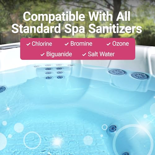 Bio Ouster Hot Tub Water Balancing Kit – Spa pH Up, pH Down, Alkalinity Increaser, Calcium Hardness Increaser & Test Strips – Spa Chemicals Starter Kit for Inflatable & Acrylic Hot Tubs – Made in USA
