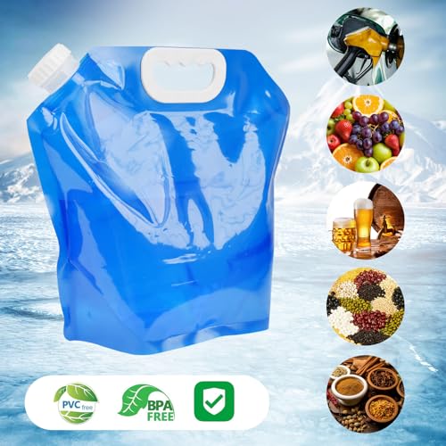 4 PCS Ice Bath Bags, Reusable Bathtub Freezer Water Bag, 5L Cold Plunge Tub Accessories, Ice Baths at Home, Muscle Recovery for Athletes, Portable Ice Barrel Cold Therapy