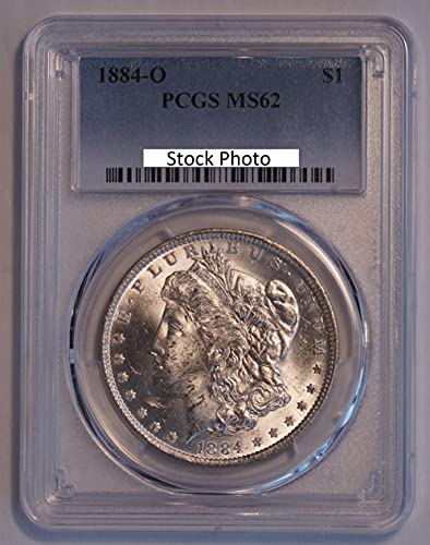 1884 O United States Morgan Silver Dollar $1 MS-62 PCGS