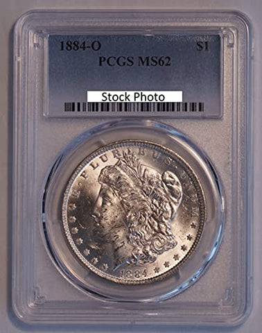 1884 O United States Morgan Silver Dollar $1 MS-62 PCGS