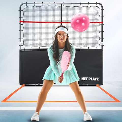 Pickleball Rebounder Training Aid, Adjustable Angle Easy Setup & Storage - Perfect Your Forehands Backhands Dinks Volleys Accuracy Coordination Kitchen Control, Designed for Pickleball