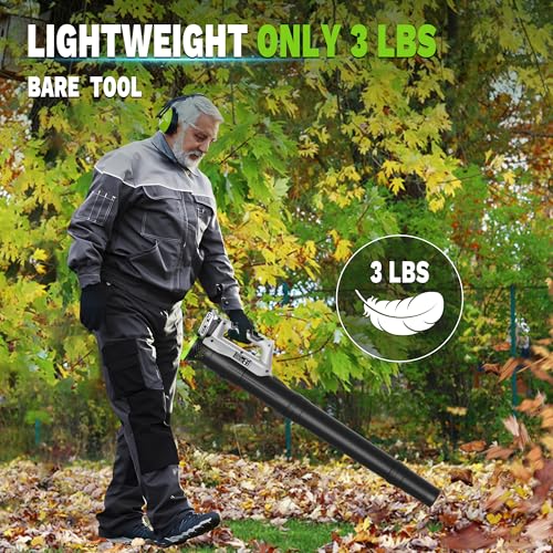 Cordless String Trimmer and Leaf Blower Combo with 2.0Ah Battery & Fast Charger, Ultra-Lightweight Blower 400CFM/130MPH and 12" Auto-Feed Weed Eater for Seniors/Women, Garden Lawn Care