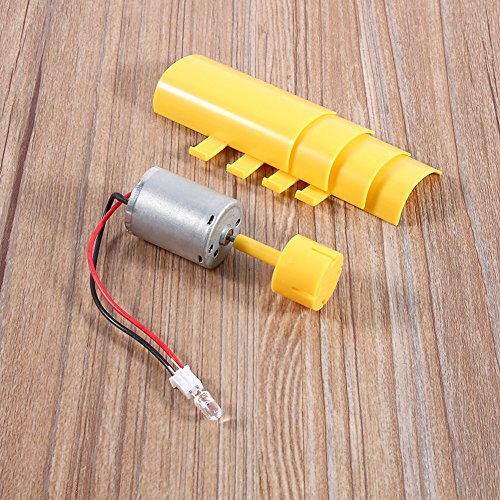 Electricity Generator, Micro Wind Turbines Dc Motor Vertical Motor Blades DIY Kit for Science Education Experiment and DIY (Yellow)