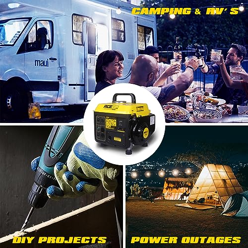 Aceup Energy 1,200W Gas Powered Generator, Small Portable Generator for Home Use Ultralight, EPA & CARB Compliant