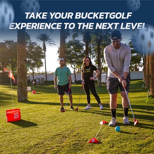 BucketGolf Club - Backyard Outdoor Golf Club with Oversize Club Head to Play BucketGolf, Hit Plastic Or Foam Golf Balls in Grass, Parks, Yards (Right, Adult (13+))