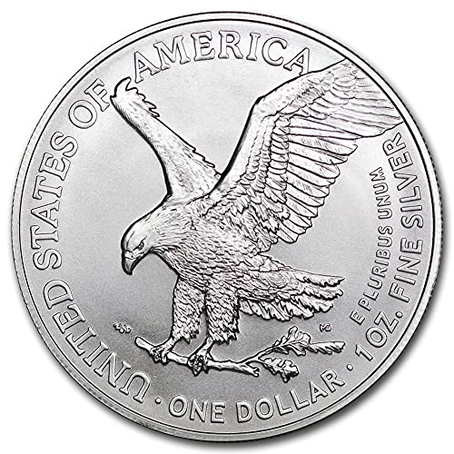 1986 - Present (Random Year) Lot of (5) 1 oz Silver American Eagle Coins Brilliant Uncirculated (Type 1 or 2) with Certificates of Authenticity $1 Seller BU
