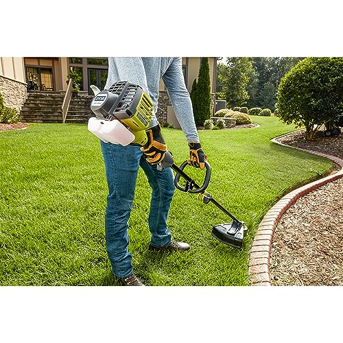 RYOBI 25 cc 2-Stroke Attachment Capable Full Crank Straight Gas Shaft String Trimmer, BLACK