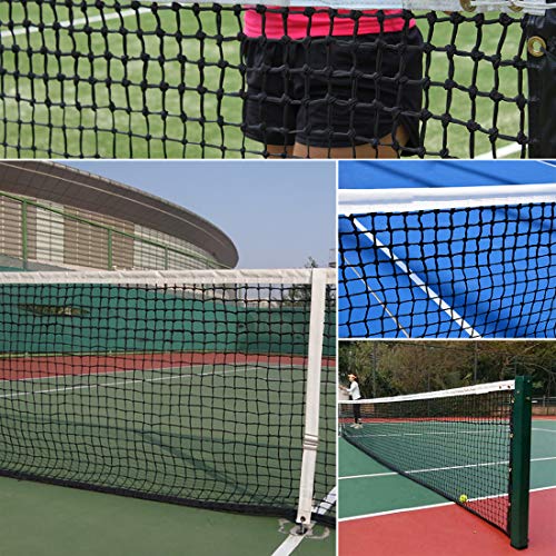 PROGOAL Tennis Net 42FT Professional Heavy Duty Nylon Net Double, Compatible with All Standard Tennis Posts, IncludedIndoor Outdoor Court (Double Braided)