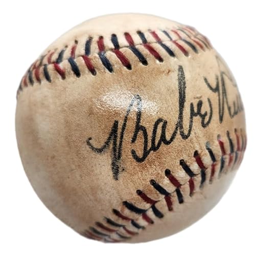 Babe Ruth Autographed 1930s Style Baseball. Licensed Reproduction Ball