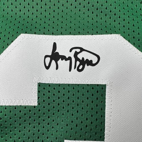 Facsimile Autographed Larry Bird Boston Green Reprint Laser Auto Basketball Jersey Size Men's XL