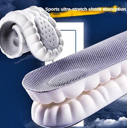 4D Cloud Technology Insole - Super Soft Comfort Insoles, Soft Foot Protection Cloud Feeling Insole, U-Shape Memory Foam Insoles, 4D Sports Memory Foam Insoles (Green, Men 10.5-11.5/Women 12-13)