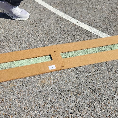 Murray Sporting Goods Premium Pickleball Court Marking Kit | Cardboard Stencil Paint Kit for Driveway, Asphalt or Concrete - Regulation Backyard Pickleball Court Kit