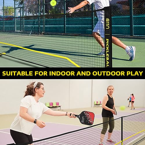 A11N SPORTS Designed for All Weather Conditions with Steady Metal Frame and Strong PE Net, Regulation Size Net with Carrying Bag- 22’ Wide x 36” Tall, Indoor/Outdoor Use