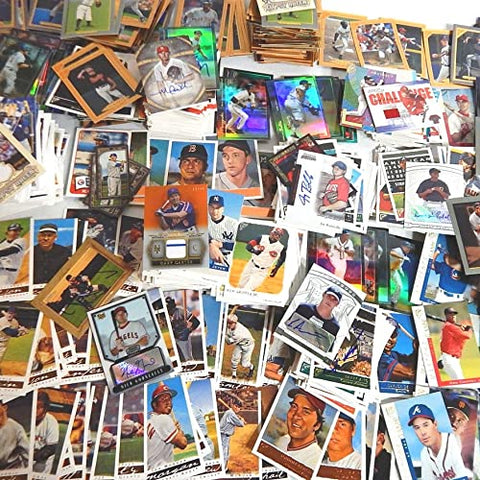 Toppps 50 MLB Baseball Sports Cards | 1 Official MLB Autographed, Jersey or Relic Card in Every Pack | Perfect Starter Set