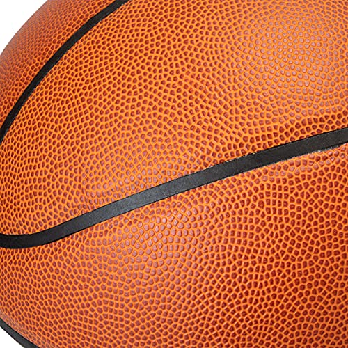 Murray Sporting Goods Autograph Basketball with Stand - Four Panel Signature Ready Display Memorabilia Autographic Basketball Regulation Size 29.5 inches