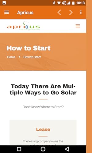 Apricus Solar Energy and Solar Panels App