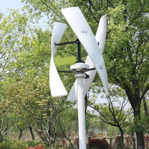 Wind Turbines，6000W 8000W 9000W 10000W No Noise Vertical Magnetic Levitation Upright Wind Turbine, 12V 24V 48V with 3 Blades for Home Use Vertical Axle Wind Turbine,10000W-48V