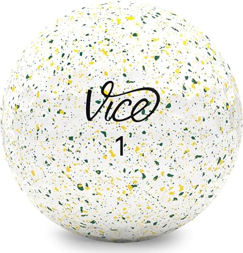 Vice Pro Golf Balls (Dark Green/Yellow Drip)