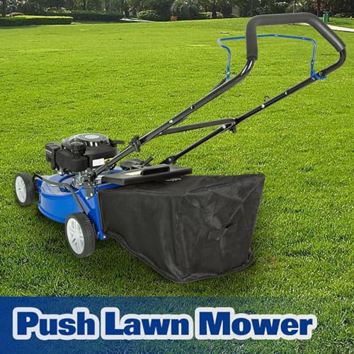 BILT HARD 21 Inch Lawn Mower Gas Powered, 4-Cycle 201cc Engine, 3-in-1 Push Lawnmower with Bagging, Mulching & Side Discharge, Adjustable 8-Positions Cutting Height, Easy Start