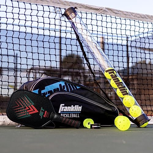 Franklin Sports Pickleball Paddle and Ball Set - Aluminum - Jet - 2 Player - USAPA Approved