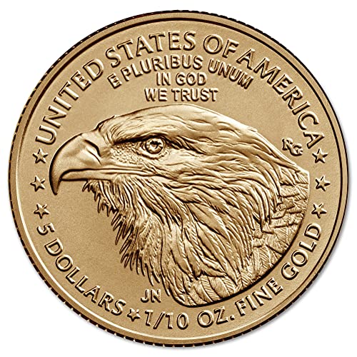 2024 ‎- 1/10 oz American Gold Eagle Coin Brilliant Uncirculated with Original United States Mint Box and a Certificate of Authenticity $5 Seller BU