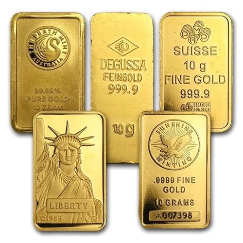 IROLD 1 Gram 24k GOLD Bar .9999 Fine in Assay from Veriscan Au (10 Gram)