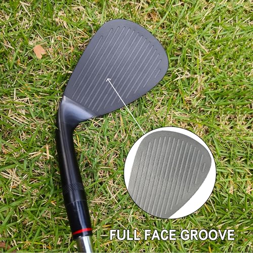 Yamato Full Face Golf Wedge Set or Individual Golf Wedges 50/52/54/56/58/60 Forged Golf Gap Wedge Sand Wedge Lob Wedge Golf Clubs Milled (Stainless Steel, 56 Degree, Regular, Right)