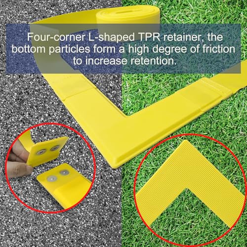 Chemimoso Magnetic Pickleball Court Lines System, Temporary Pickleball Court Lines in Standard Court Dimensions， Portable Pickleball Court Marking Kit, No Measuring Needed, Net Not Included