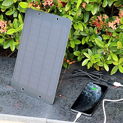 Soshine Mini Solar Panel - USB Solar Panel Charger 5v 6w with High Performance Monocrystalline USB A Connector for Camera,Water Pump,Small Fan,Bicycle,Power Bank,Camping Lanterns