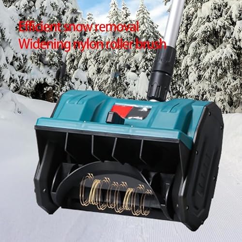 Electric Cordless Snow Shovel Compatible with Makita 21V Battery, 12″ Width & 400W Brushless Motor, Adjustable Direction, Portable and Lightweight for Fast Snow Removal on Deck, Patio, and Sidewalk